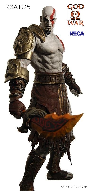 Neca God of War 2 Kratos Golden Fleece Armor Medusa Head 7 Game Action  Figure