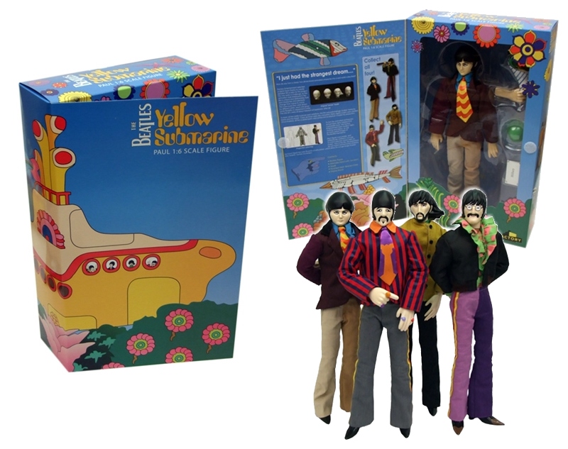 beatles cartoon action figures