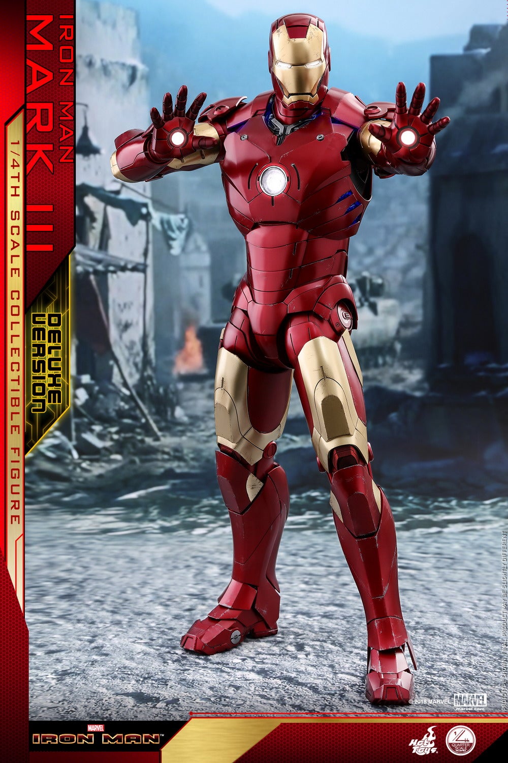 Hot Toys - Iron Man - 1_4 Mark III (Deluxe Version) Collectible Figure_PR1
