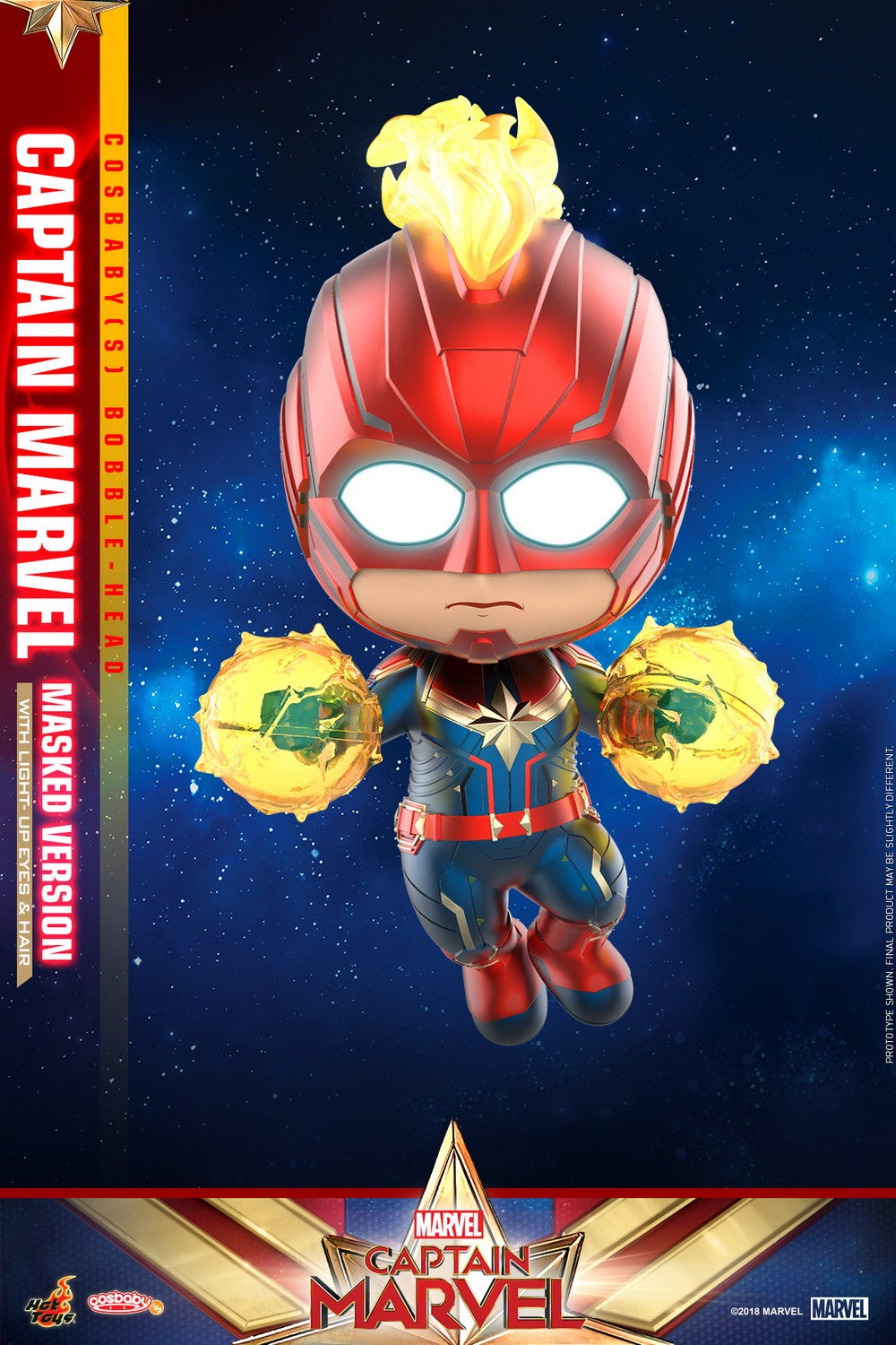 Hot Toys - Captain Marvel - Captain Marvel (Masked Version) Cosbaby (S) Bobble-Head_PR1