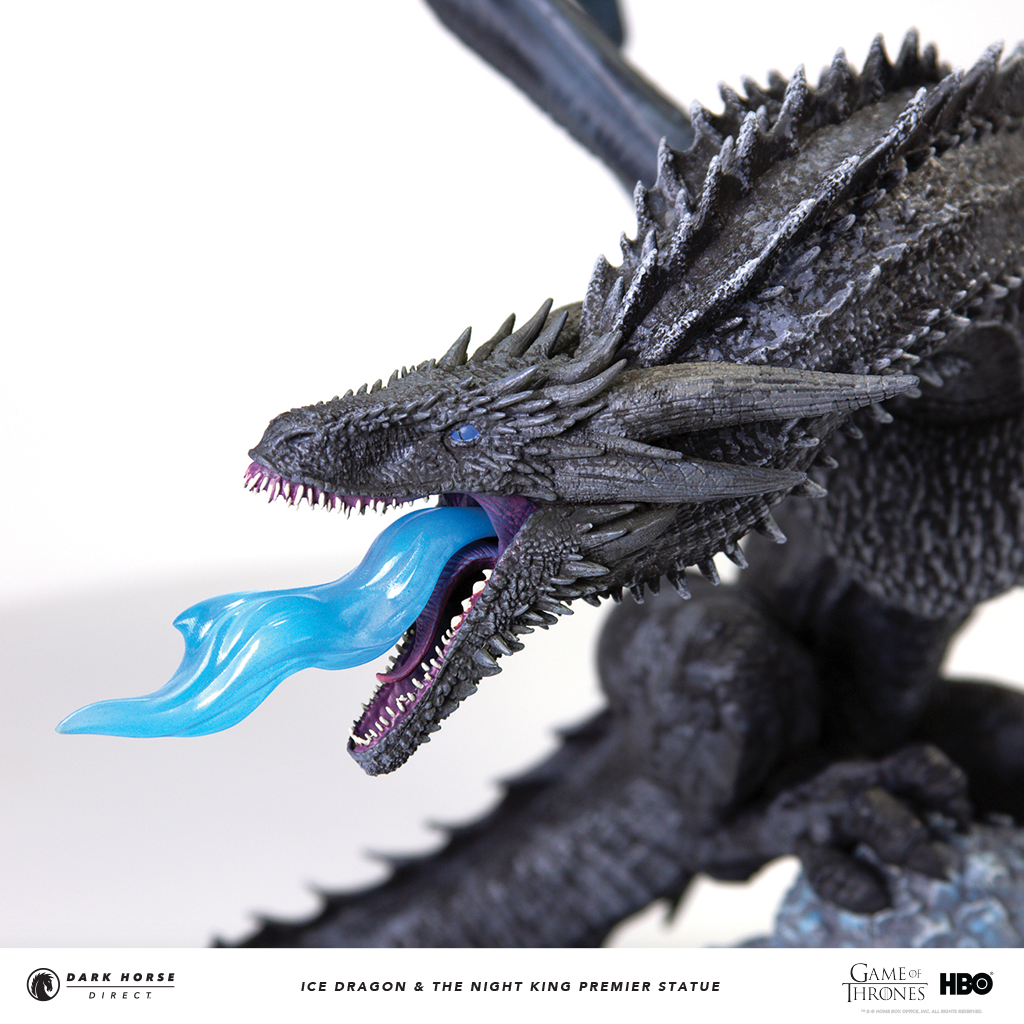 game of thrones ice dragon statue