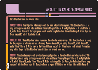 Assault on Caleb IV Mission card 3