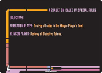 Assault on Caleb IV Mission card 4