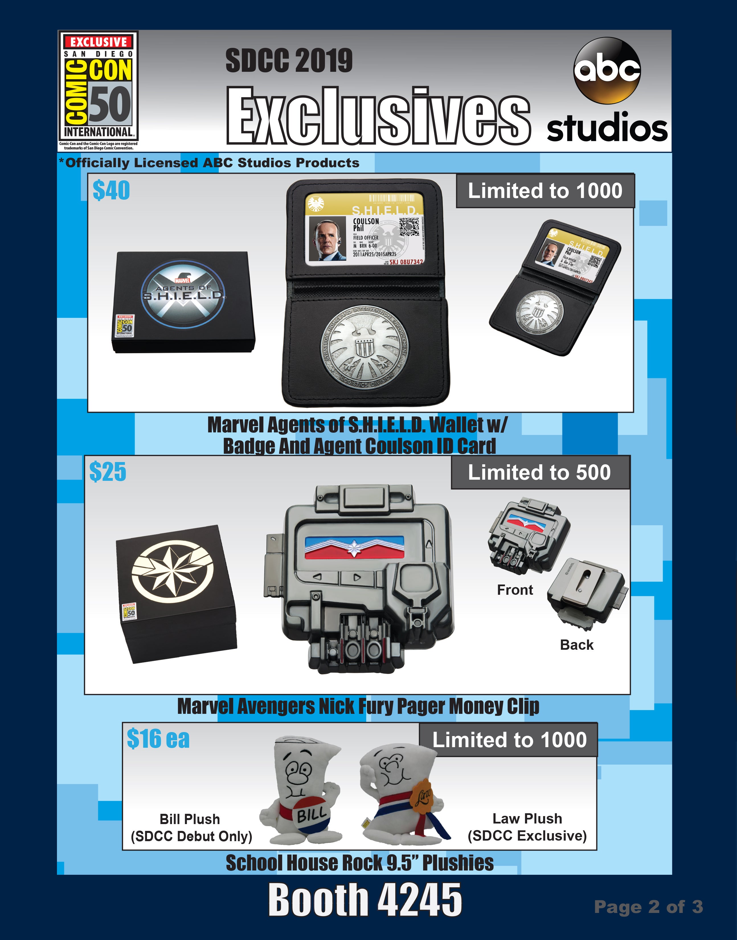 SDCC19 ABC Exclusives