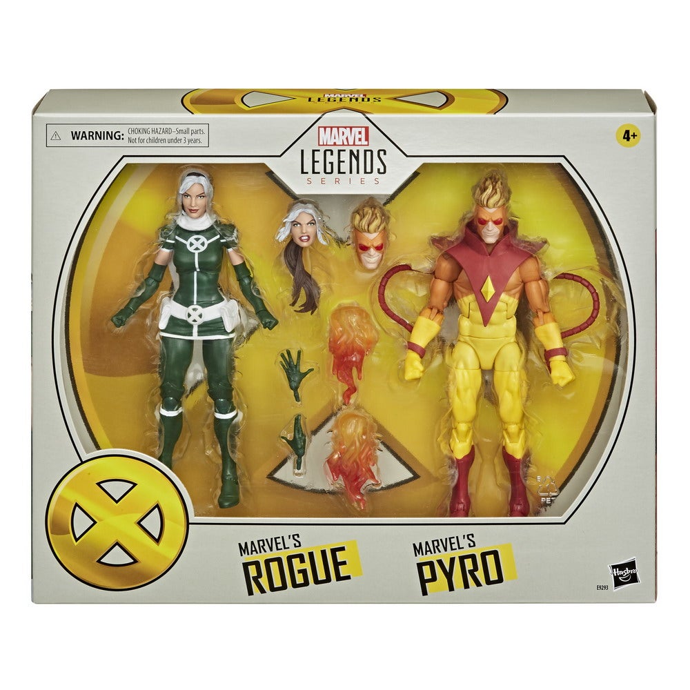 MARVEL LEGENDS SERIES 6-INCH MARVEL’S ROGUE AND PYRO Figure 2-Pack - in pck