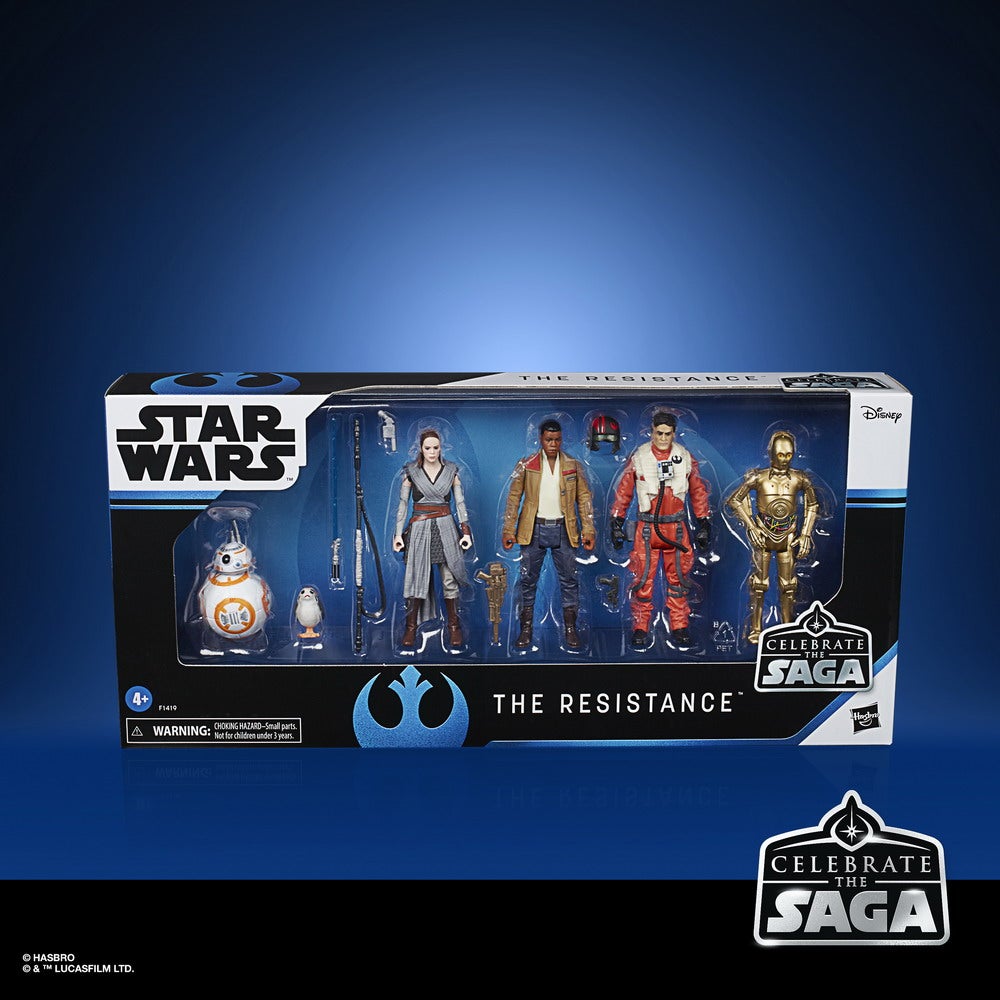 STAR WARS CELEBRATE THE SAGA 3.75-INCH THE RESISTANCE Figure 6-Pack - in pck