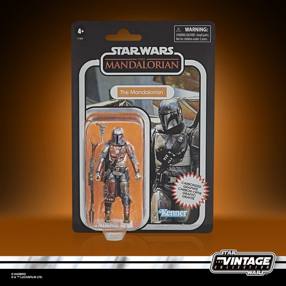 STAR WARS THE VINTAGE COLLECTION CARBONIZED COLLECTION 3.75-INCH THE MANDALORIAN - in pck