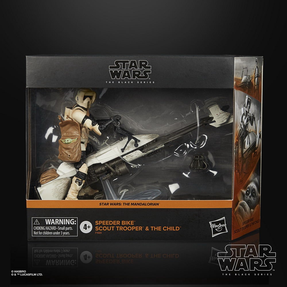 STAR WARS THE BLACK SERIES 6-INCH SPEEDER BIKE SCOUT TROOPER Figure & Vehicle Set - in pck (1)