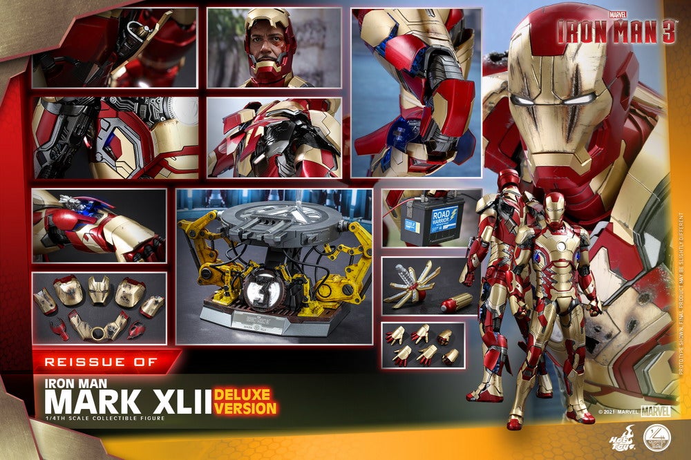 Hot Toys - Iron Man 3 - 1-4 Iron Man Mark XLII collectible figure_PR18