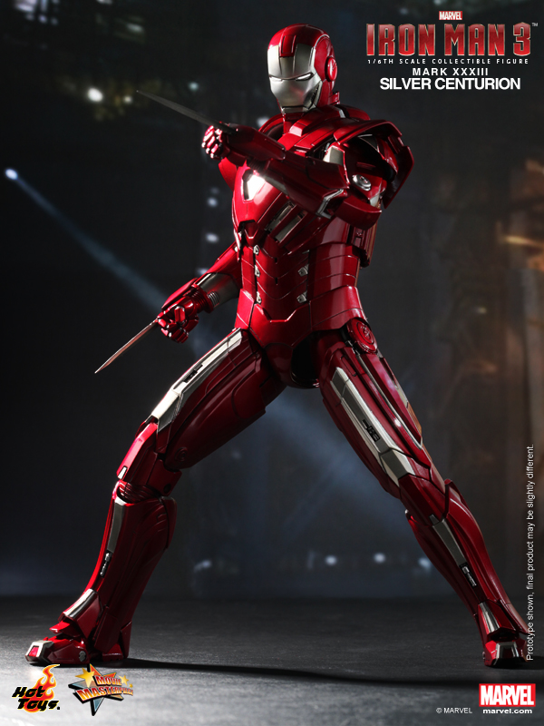 Hot Toys Mms213 Iron Man 3 Silver Centurion Mark Xxiii