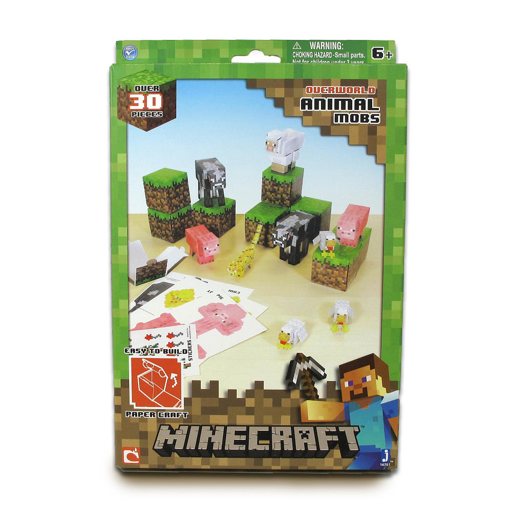  Minecraft Papercraft Snow Set : Toys & Games