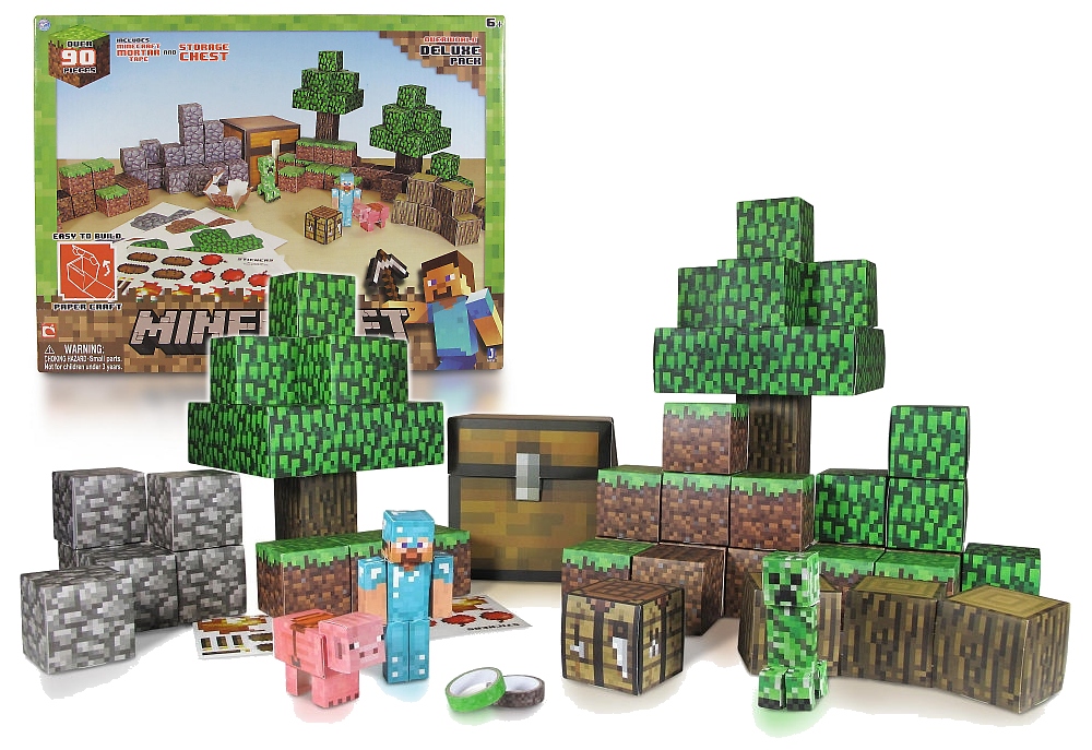 Paper Craft Minecraft Overworld Animal Mobs Set MOJANG 2013 read description