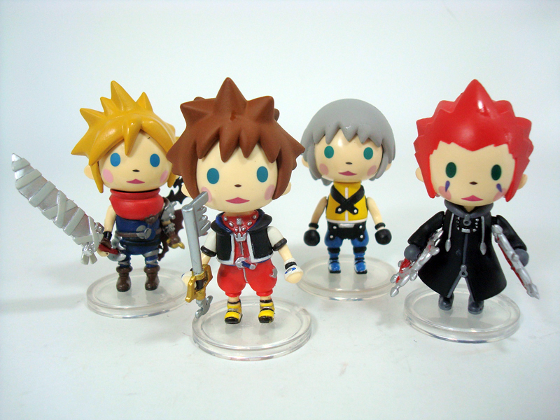 Kingdom Hearts: Mini Avatar Trading Arts Figure (Set of 4) (Sora / Riku /  Cloud / Axel) Series 1 (Figures)
