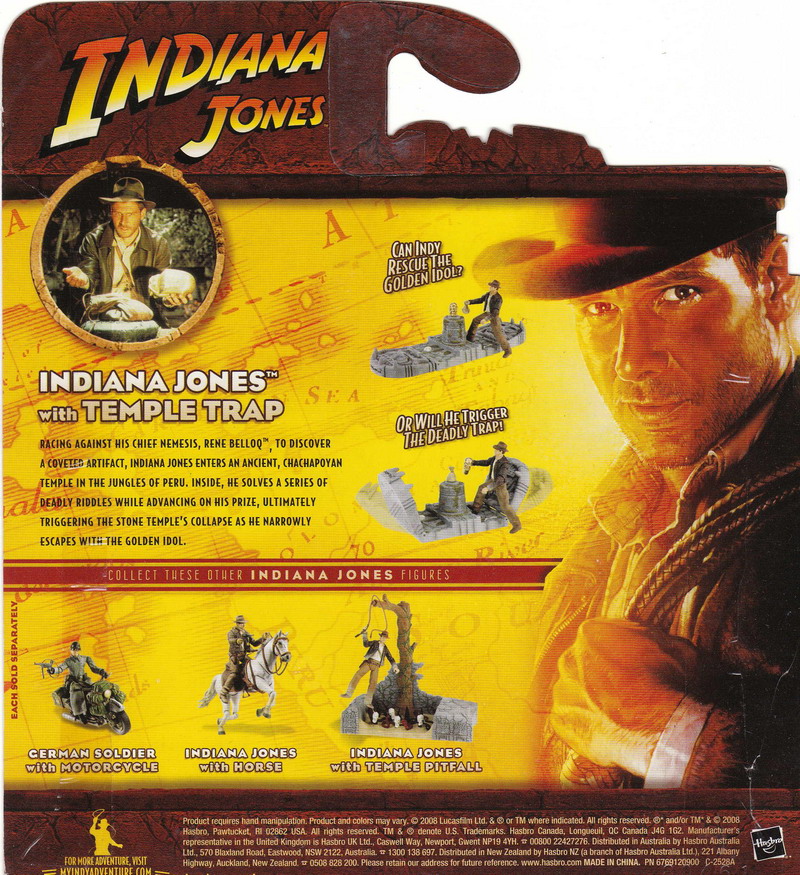 CARD BACK: Hasbro's INDIANA JONES (2008)
