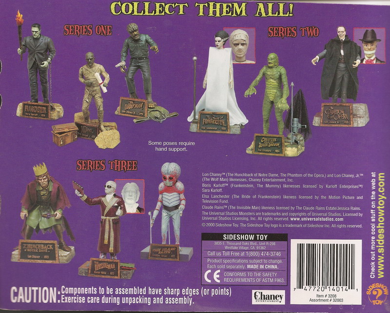 sideshow universal monsters checklist
