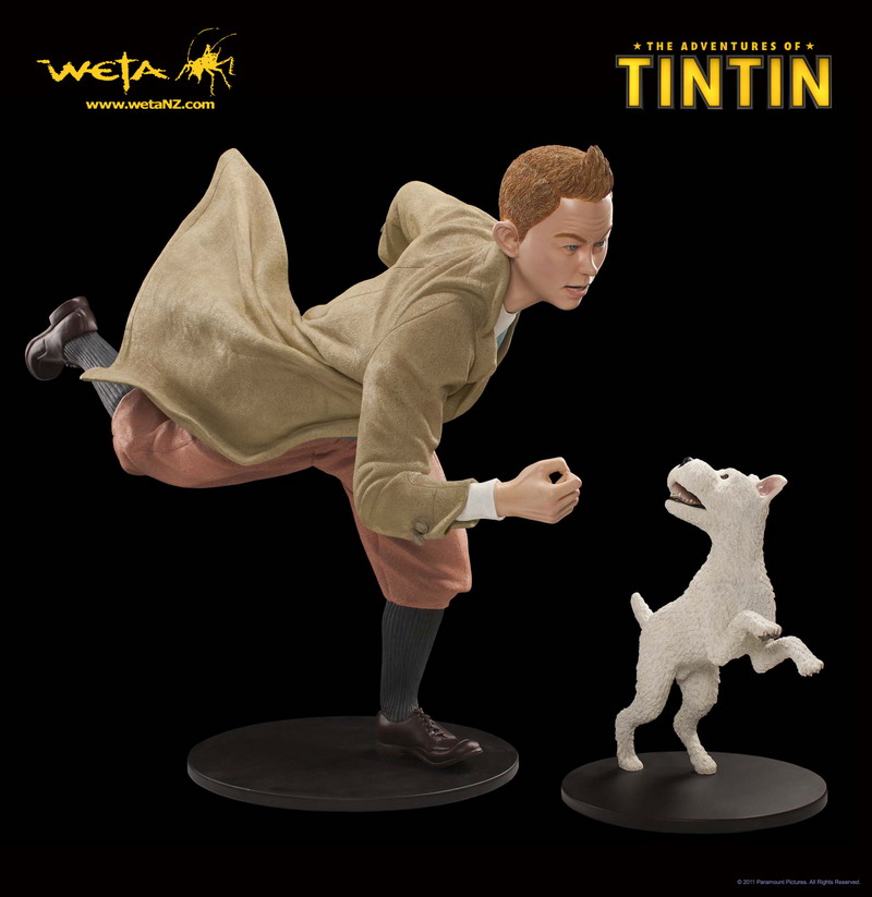 tintin metal figures