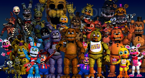 Freddy Fazbear and his friends!  Five nights at freddy's, Five night,  Freddy fazbear
