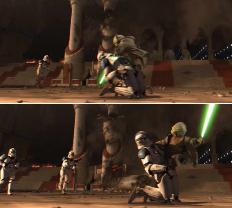 yoda clone trooper statue