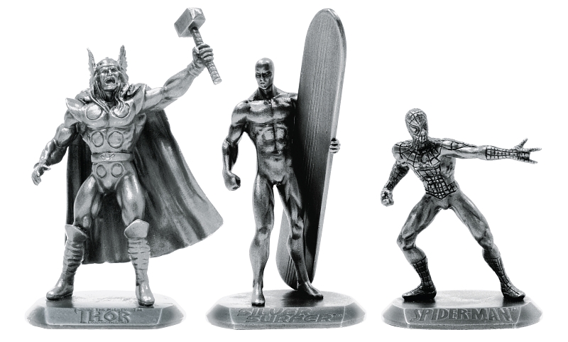 dc heroes metal figure set