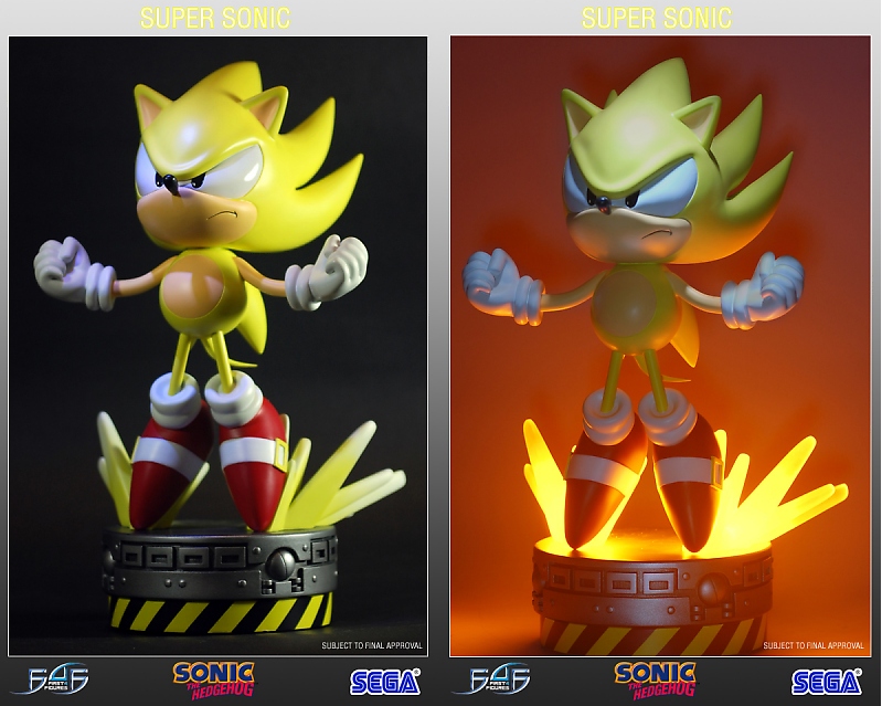 first 4 figures sonic statue