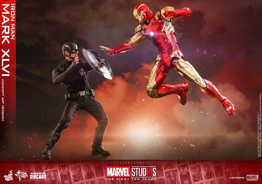 Hot Toys 1/6 Iron Man Mark XLVI (Concept Art Version) | Figures.com