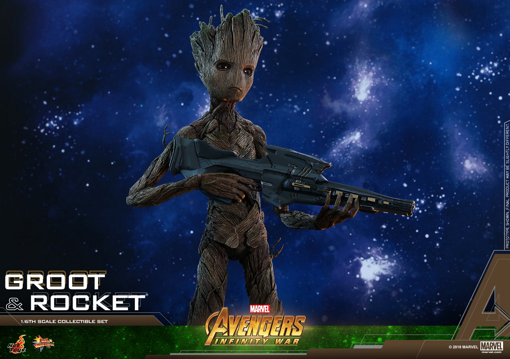 Hot Toys Marvel Avengers: Infinity War Groot & Rocket | Figures.com