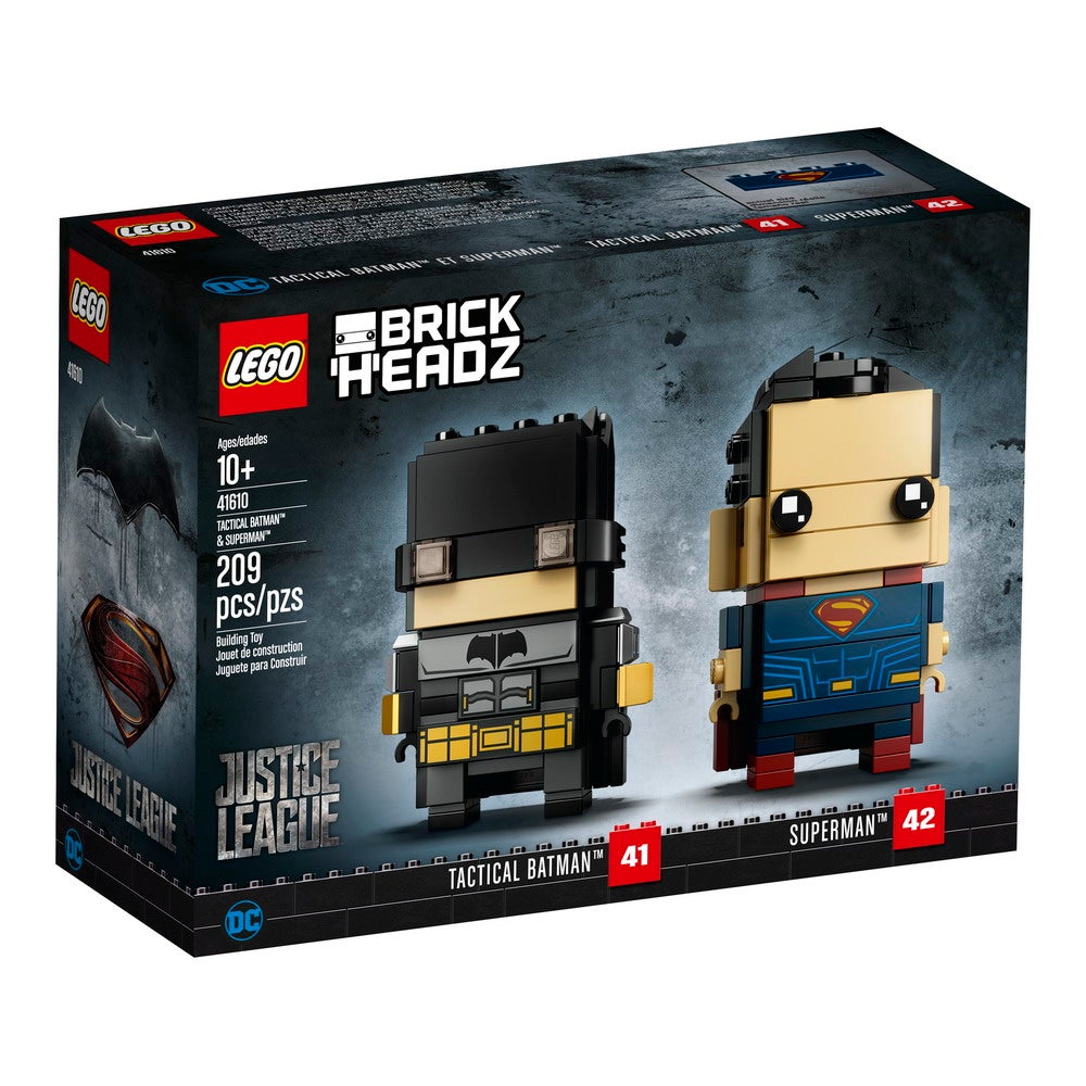 brickheadz batman superman