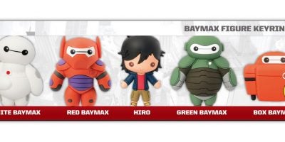 #85045 Big Hero Six 3D Keyring 5PC Set_R1-02