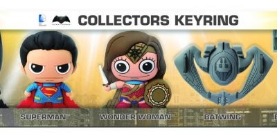 Batman vs Superman 5pcs Keyring Set Rendering