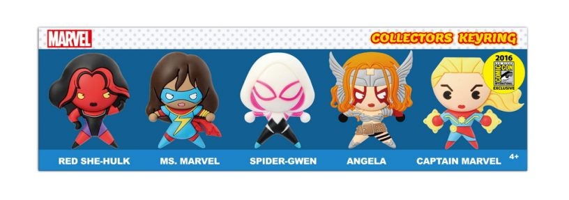 Marvel Woman 3D Foam Keyring 5pc Set-Rendering-01