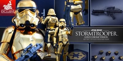 Star Wars - Stormtrooper (Gold Chrome Version) Collectible Figure PR_8