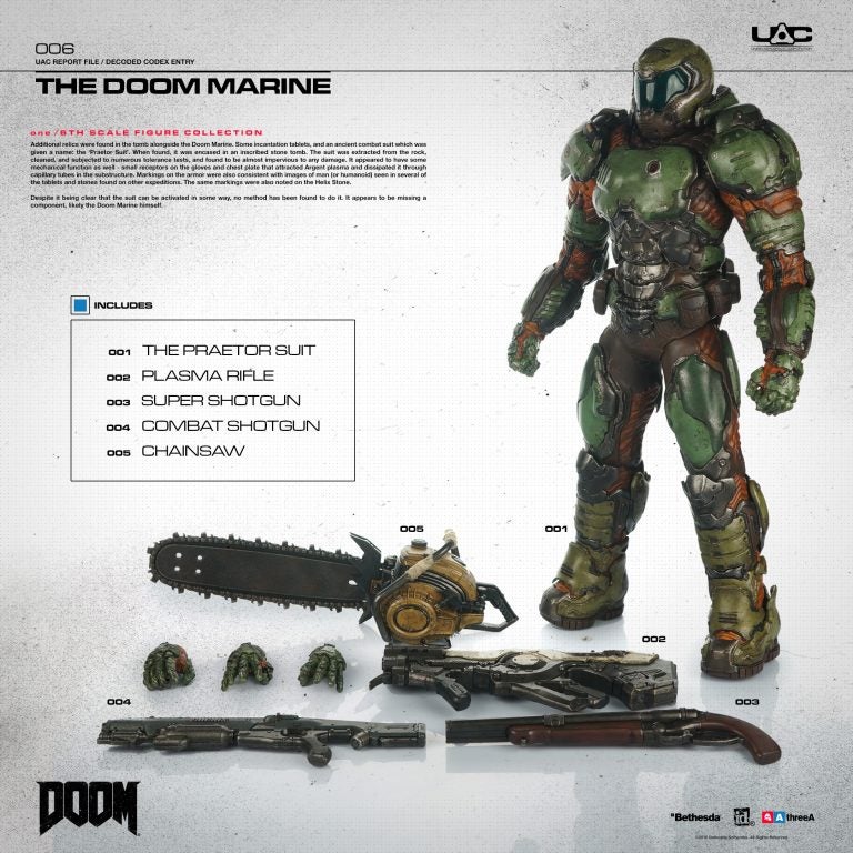 doom marine figure from 3a