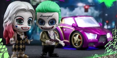 Hot Toys - SS - Joker (Light Gold Suit Version) & Harley Quinn (Dancer Dress Version) Cosbaby Collectible Set_PR1