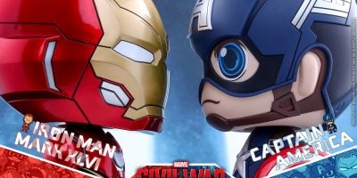 Hot Toys - CA CW - Captain America & Iron Man Mark XLVI Cosbaby Bobble-Head_PR3