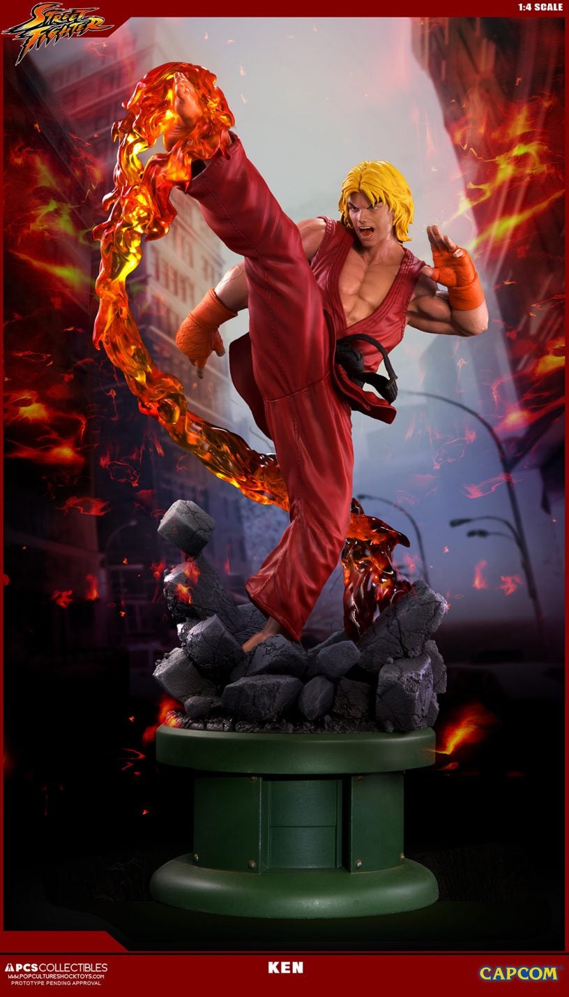 Street Fighter KEN MASTERS 1:4 Ultra Statue  Figures.com