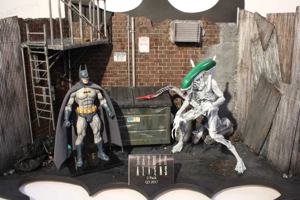 sdcc neca batman vs predator