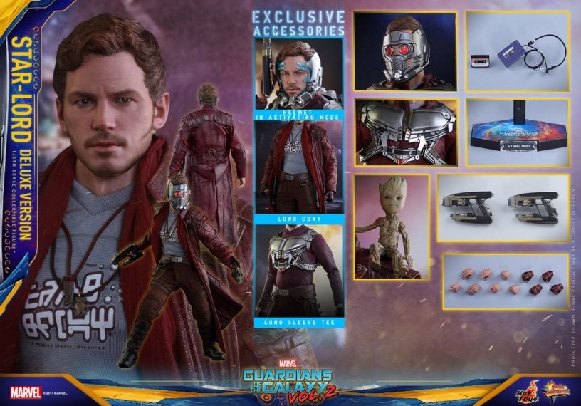 Hot Toys Star-Lord Marvel Avengers: Infinity War Sixth Scale