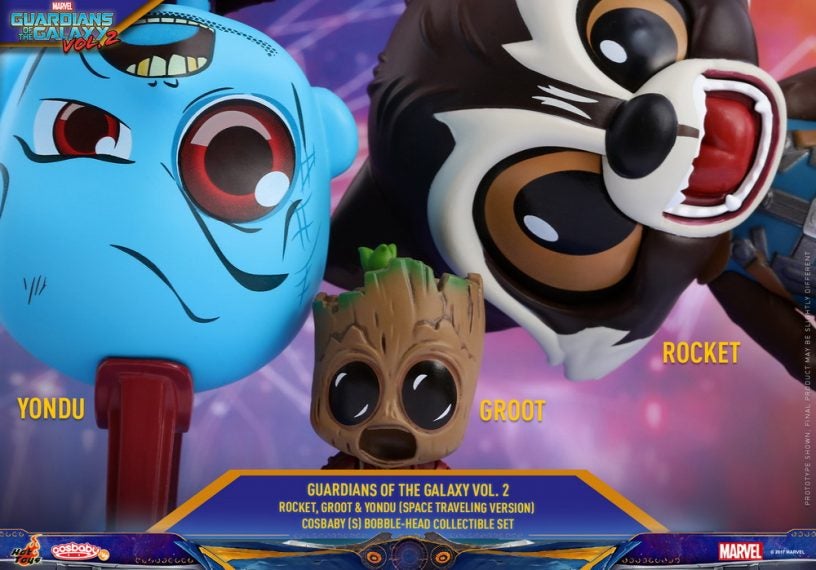 Hot Toys - GOTGII - Rocket, Groot & Yondu Cosbaby Collectible Set_PR1