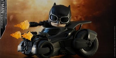 Hot Toys - Justice League - Batman & Batmobile Cosbaby (S) Set_PR1