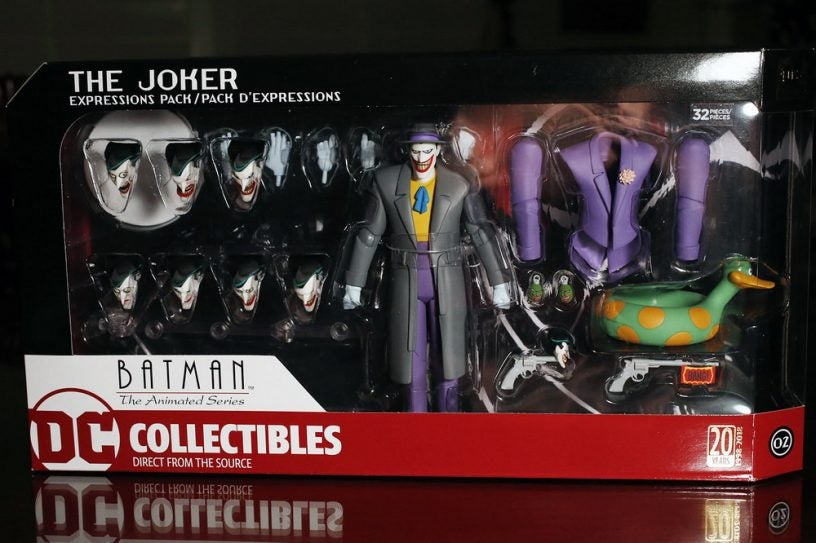 dc collectibles batman the animated series the joker expressions pack action figure