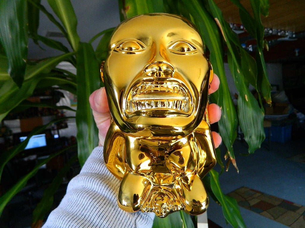 Indiana Jones Golden Fertility Idol 1:1 Gold-plated WITH EYES 