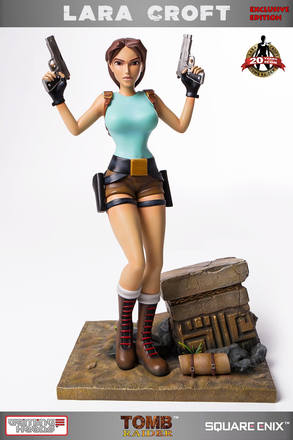 lara croft statue