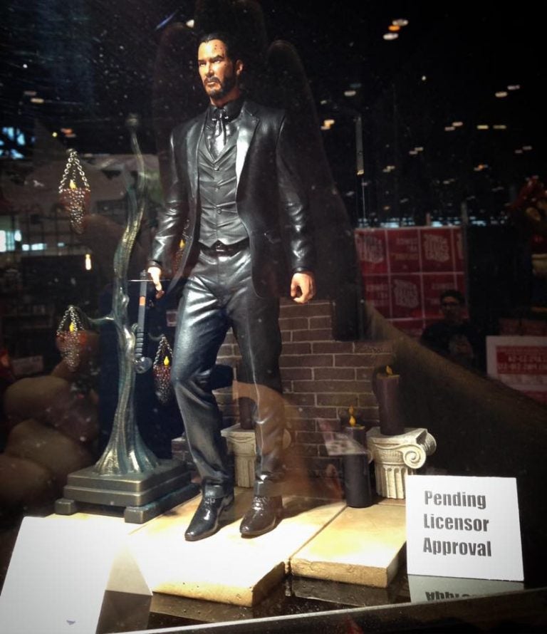 john wick catacombs statue