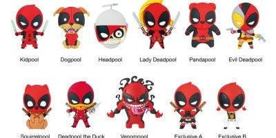 68595 Deadpool s3 3D Foam Keyring Group Image