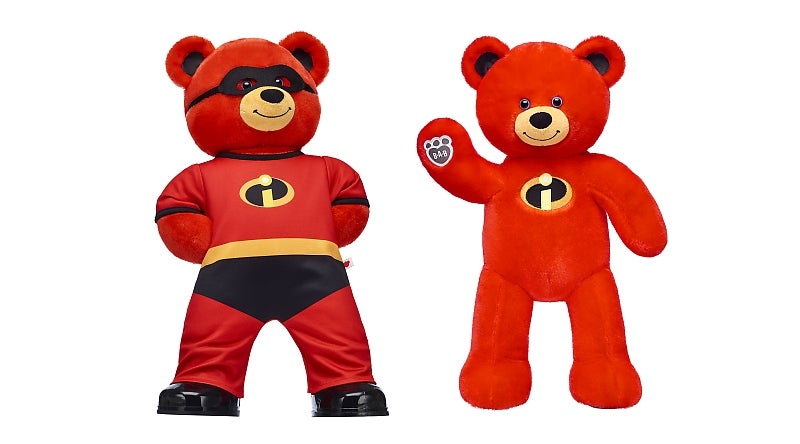 NEW Build a Bear Disney Incredibles 2 UNSTUFFED Bear w Costume Jumper Sound Box 