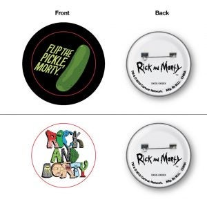 rick and morty pins