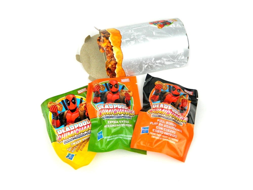 Deadpool Chimichanga Surprise Figures Order 2 Case