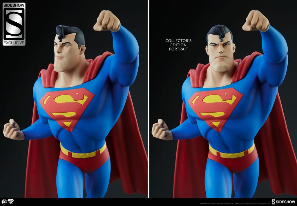 classic superman statue