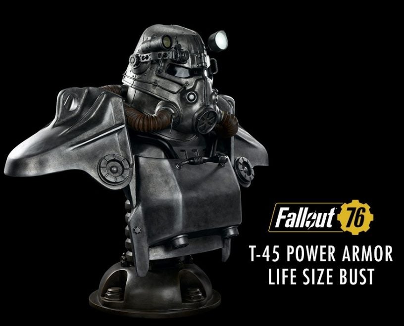 Fallout T 45 Power Armor Life Size Bust Figures Com