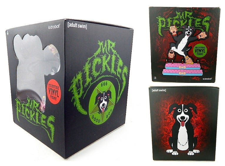 ADULT SWIM MR. PICKLES VINYL ART FIGURE BY KIDROBOT – KidultGo